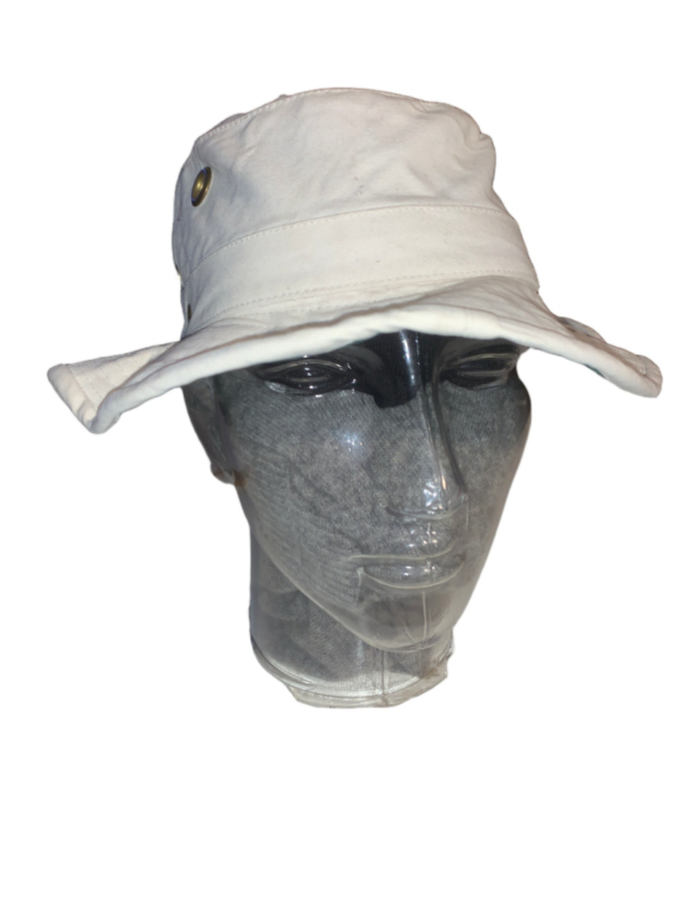Unisex Tilley Bucket Hat One Size White and Green